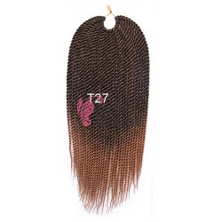 Extensie de par afro Senegalese Twist Hair Crochet Braid de 55 cm Cod 085SBB Saten Mediu Ombre